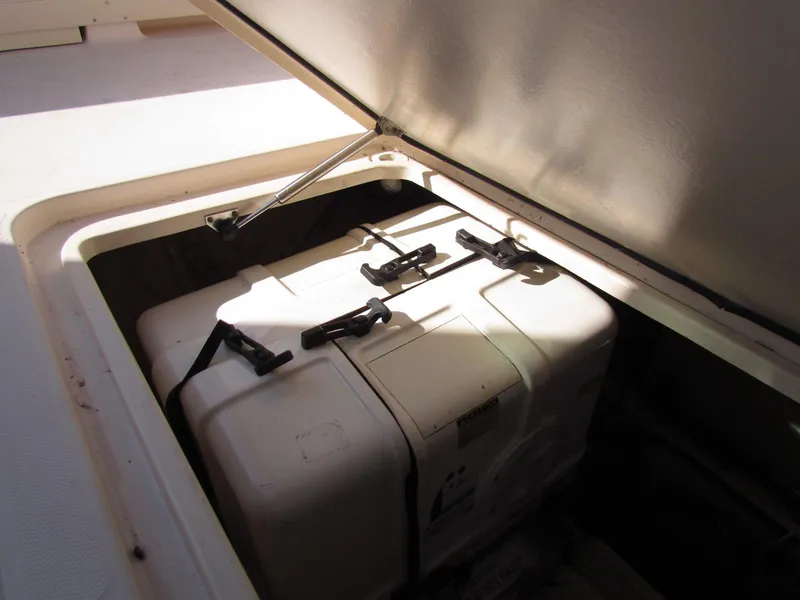 Slide: The Image of Storage compartment on a 2008 Grady-White Express 360 boat. - 33