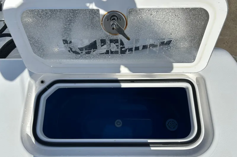Slide: The Image of Open livewell on 2025 Contender 35 ST boat, showcasing interior design. - 18