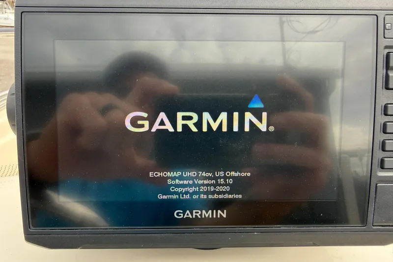 Slide: The Image of Garmin ECHOMAP UHD 74cv display on 2022 Scout 177 Sport boat. - 14
