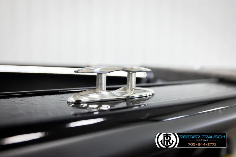 Slide: The Image of Close-up of a cleat on a 2026 Lund 1975 Pro-V Sport boat. - 65