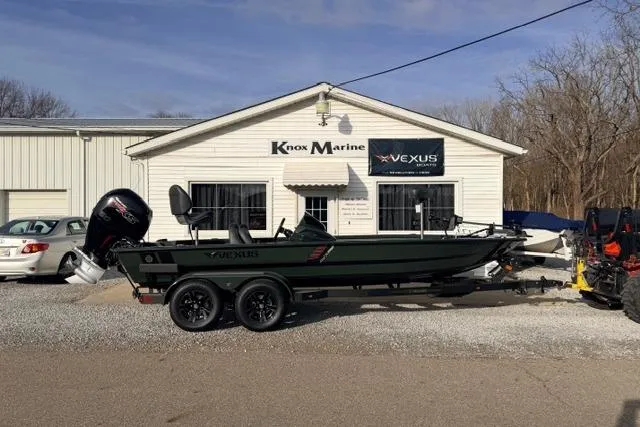 The Image of 2026 Vexus AVX1980 boat parked outside Knox Marine dealership. - 1