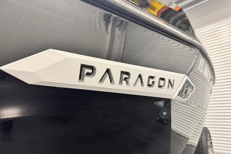 Slide: The Image of 2024 Nautique Super Air Nautique G23 Paragon boat emblem close-up. - 3