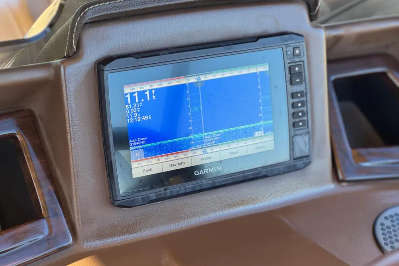 Slide: The Image of Garmin navigation display on 2022 Silver Wave 2410 SW5 JS boat dashboard. - 26