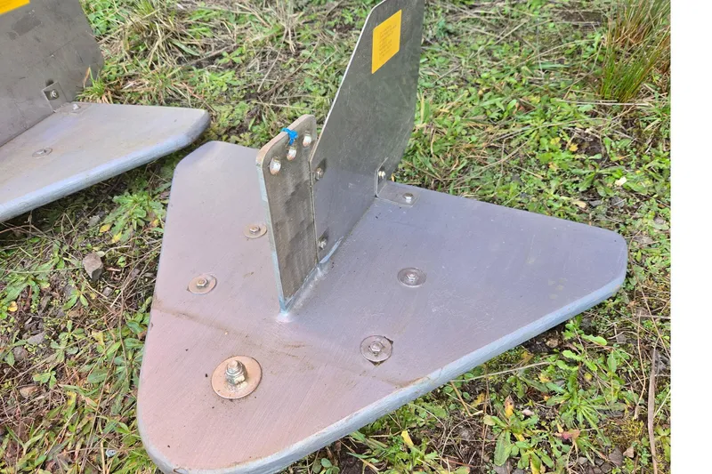 Slide: The Image of Stainless steel boat parts on grass, KingFisher 2825 Coastal Express 2021. - 54