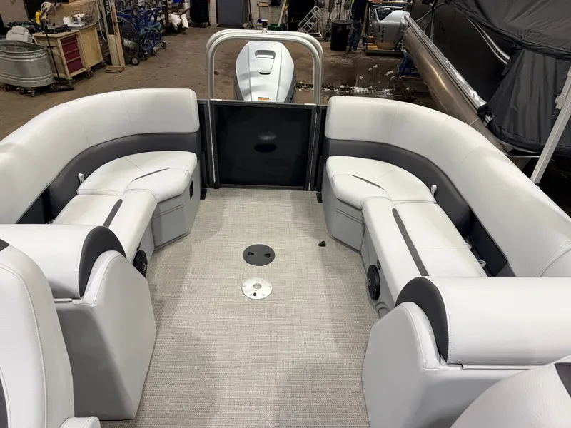 Slide: The Image of Bentley Pontoons 150HP Legacy 223 Navigator Quad Lounge Tritoon - $47995 2024 - 37