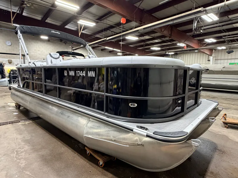 Slide: The Image of Bentley Pontoons 150HP Legacy 223 Navigator Quad Lounge Tritoon - $47995 2024 - 54