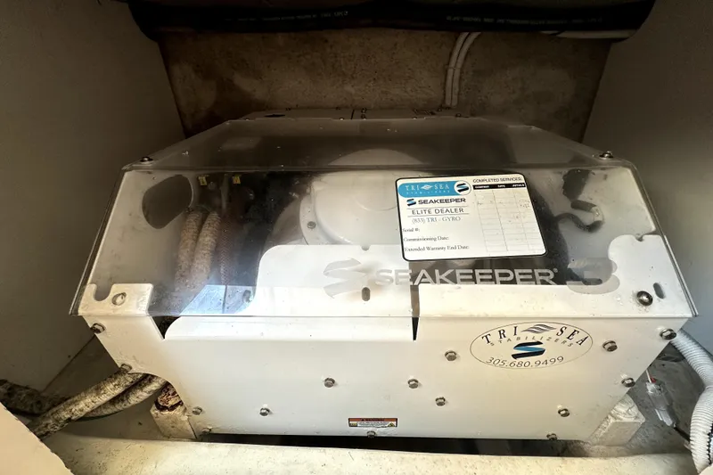 Slide: The Image of Seakeeper stabilizer in 2019 Grady-White Canyon 336 boat, enhancing stability and comfort. - 21