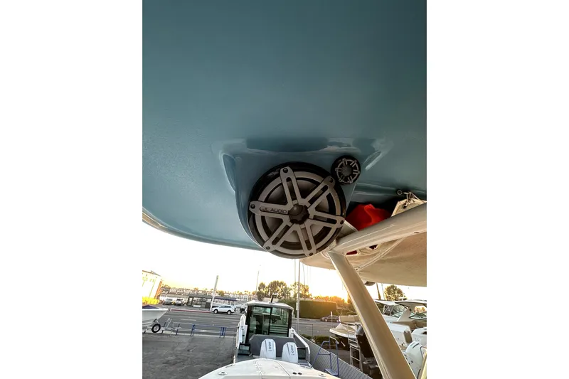 Slide: The Image of 2019 Grady-White Canyon 336 boat with JL Audio speaker system. - 47