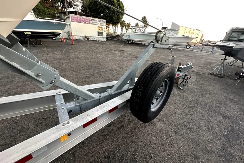 Slide: The Image of Boat trailer for 2019 Grady-White Canyon 336 at yacht sales lot. - 81