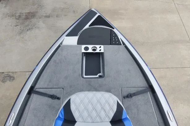 Slide: The Image of 2026 Caymas CX20 Pro boat deck with seating and control panel. - 4