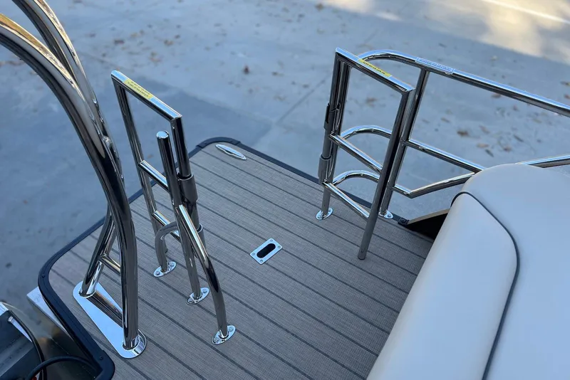 Slide: The Image of Stainless steel ladder on 2026 Godfrey SWEETWATER 2286 SFL boat deck. - 28
