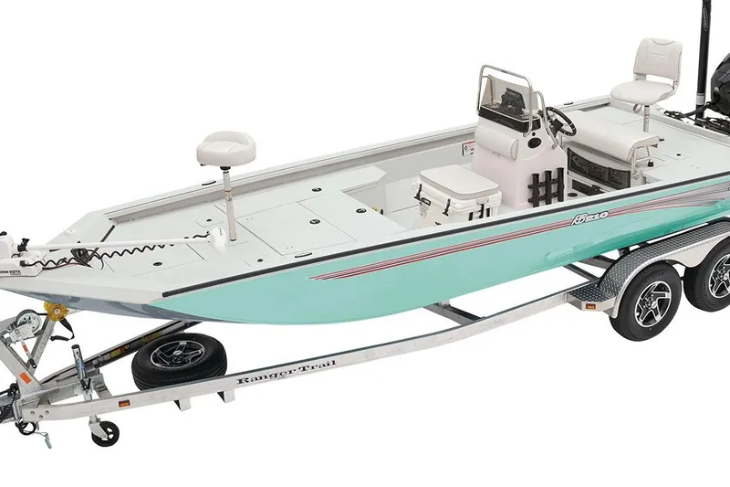 Slide: The Image of Manufacturer Provided Image: 2026 Ranger RB210 boat on trailer, featuring sleek design and modern amenities. - 72