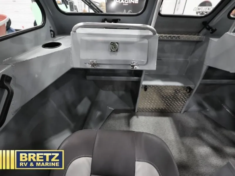 Slide: The Image of Interior of the 2026 Hewscraft 160 Sportsman boat. - 6