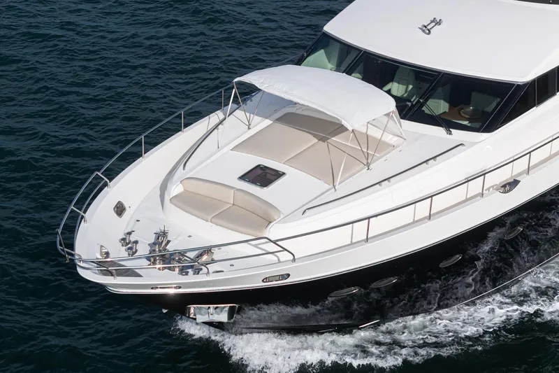 Slide: The Image of Luxurious 2011 Princess 95 Motor Yacht cruising on open water. - 13