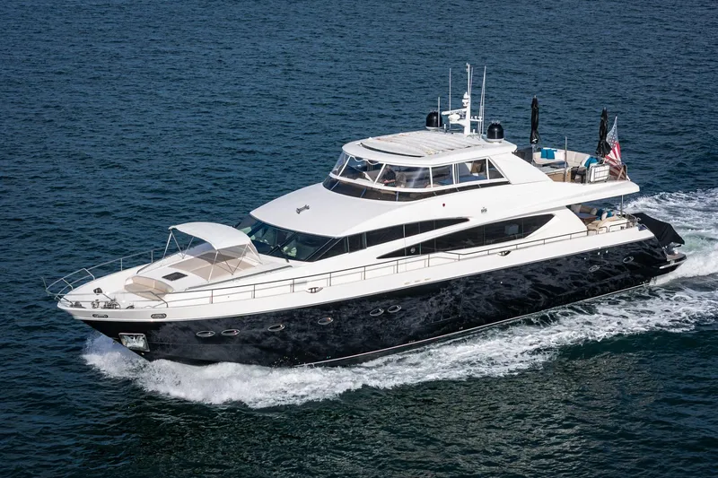 Slide: The Image of Luxurious 2011 Princess 95 Motor Yacht cruising on open water. - 5