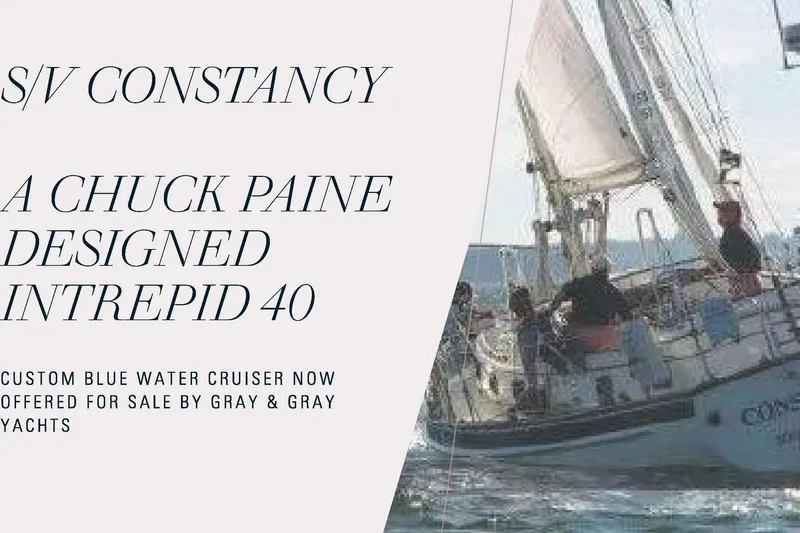 Slide: The Image of 1985 Chuck Paine Intrepid 40 sailboat, S/V Constancy, for sale by Gray & Gray Yachts. - 48