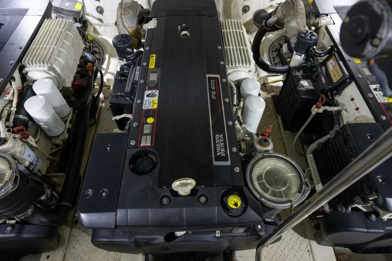 Slide: The Image of Engine room of 2013 Cruisers Yachts 540 Sports Coupe with Volvo Penta IPS600 engines. - 31