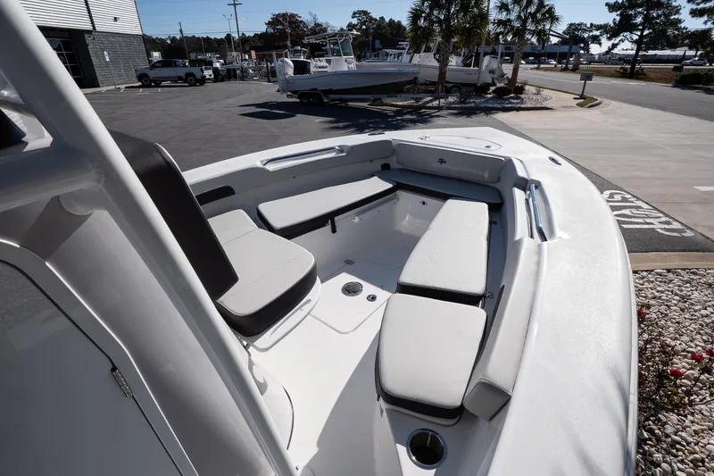 Slide: The Image of 2026 Sea Pro 202 Center Console boat with spacious seating and modern design. - 12