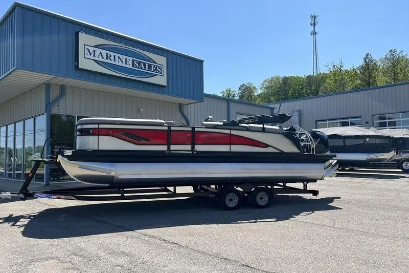 The Image of 2024 Barletta Corsa 23U pontoon boat at Marine Sales dealership. - 1