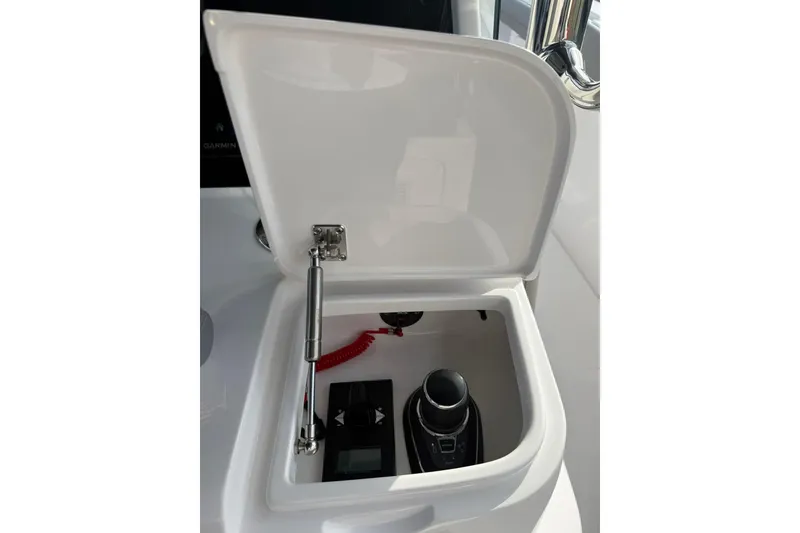 Slide: The Image of 2026 Mag Bay 43 CC cruising on open blue ocean waters. - 15