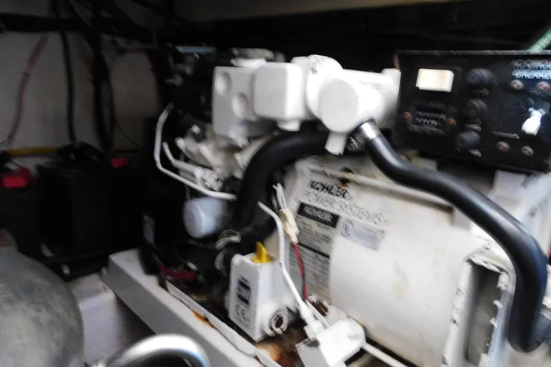 Slide: The Image of Engine room of 2006 Monterey 302 Cruiser with Kohler power systems. - 16