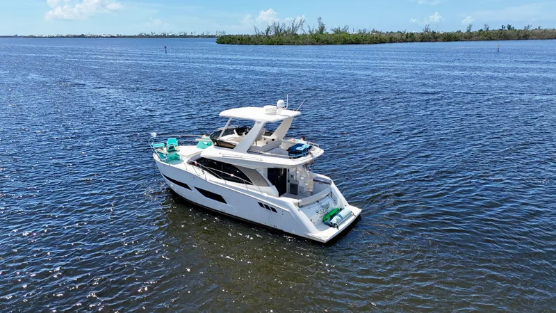 Slide: The Image of 2017 Carver - Exterior profile on the water - 56