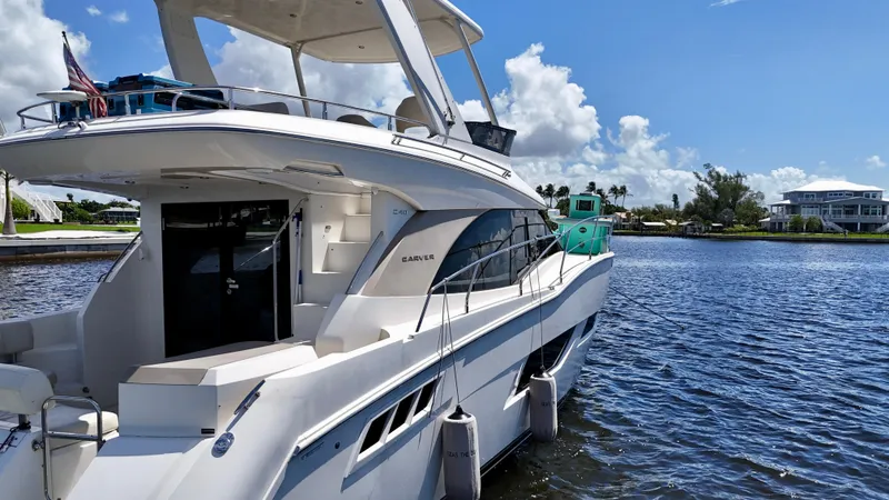 Slide: The Image of 2017 Carver - Exterior profile on the water - 48