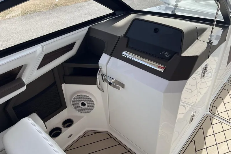 Slide: The Image of Interior of 2025 Cobalt R8 boat, featuring sleek design and modern amenities. - 8