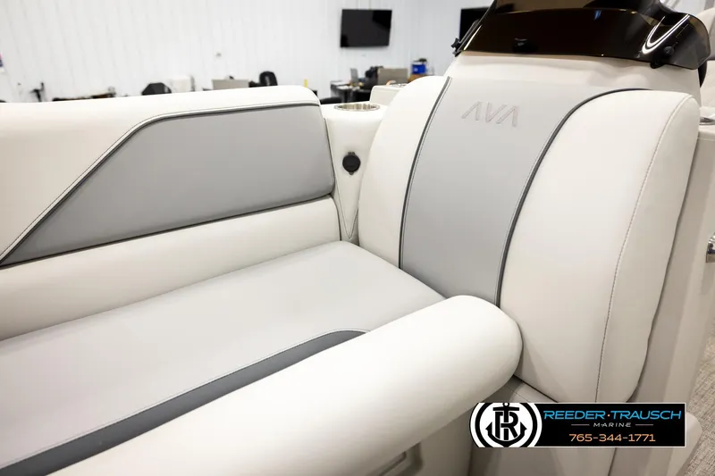 Slide: The Image of Luxurious seating in 2026 Avalon VEN RF boat, featuring sleek design and premium materials. - 38