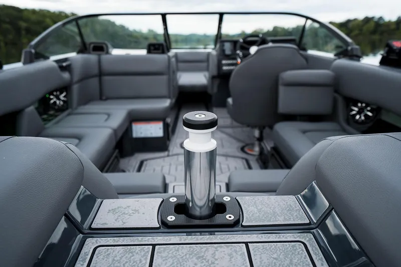 Slide: The Image of Manufacturer Provided Image: 2026 Moomba Craz boat interior with sleek seating and modern design. - 8