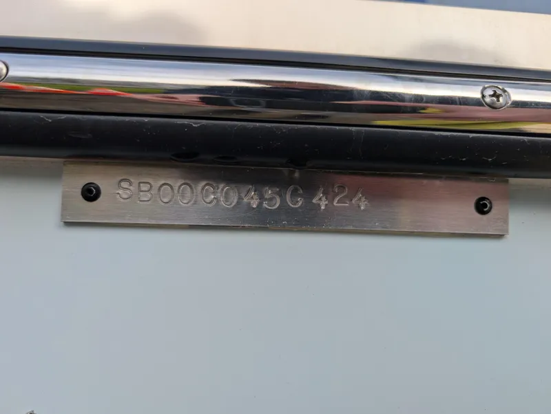 Slide: The Image of 2024 May-Craft 20 Cape Classic boat identification plate with serial number. - 14