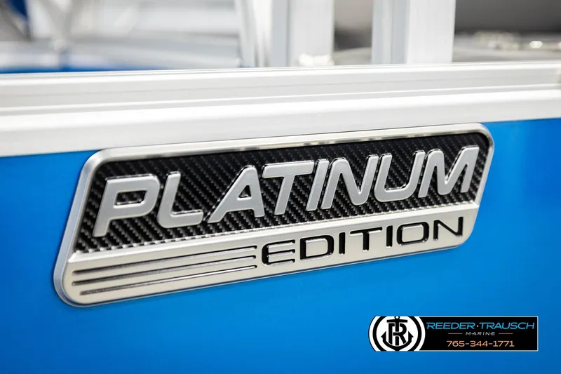 Slide: The Image of 2026 Avalon LSZ Vrl Platinum Edition badge on blue background. - 49