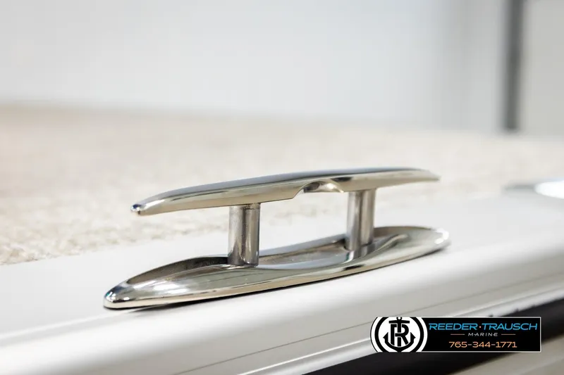 Slide: The Image of Stainless steel cleat on 2026 Avalon LSZ Vrl boat by Reeder-Trausch Marine. - 51