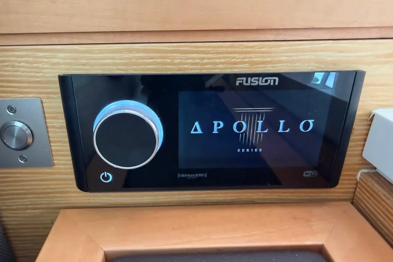 Slide: The Image of Fusion Apollo Series audio system on 2019 Nautitech 40 Open yacht. - 45