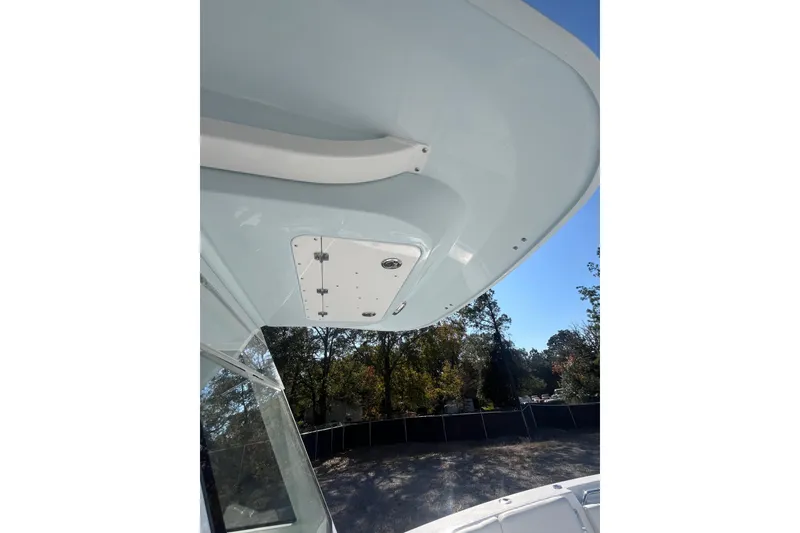 Slide: The Image of Helm of 2026 Sea Fox 268 Commander with modern controls and navigation display. - 17