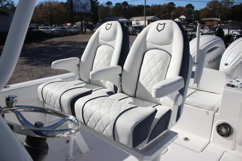 Slide: The Image of Luxury seating on 2026 Sea Fox 268 Commander boat with Yamaha engines. - 19
