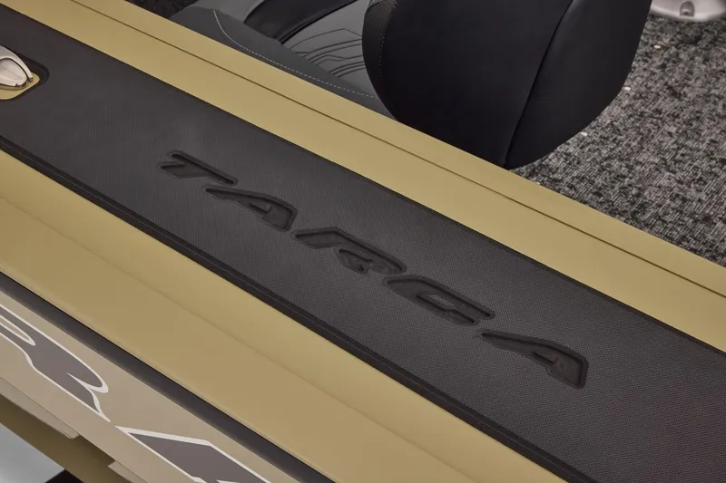 Slide: The Image of 2026 Tracker Targa V-19 Combo boat interior with organized storage compartments. - 38
