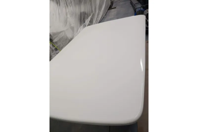 Slide: The Image of Smooth white surface of 1977 Wellcraft 270 Coastal O/B boat. - 10