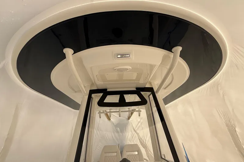 Slide: The Image of 2026 Regulator 23 boat interior with sleek design and modern features. - 55