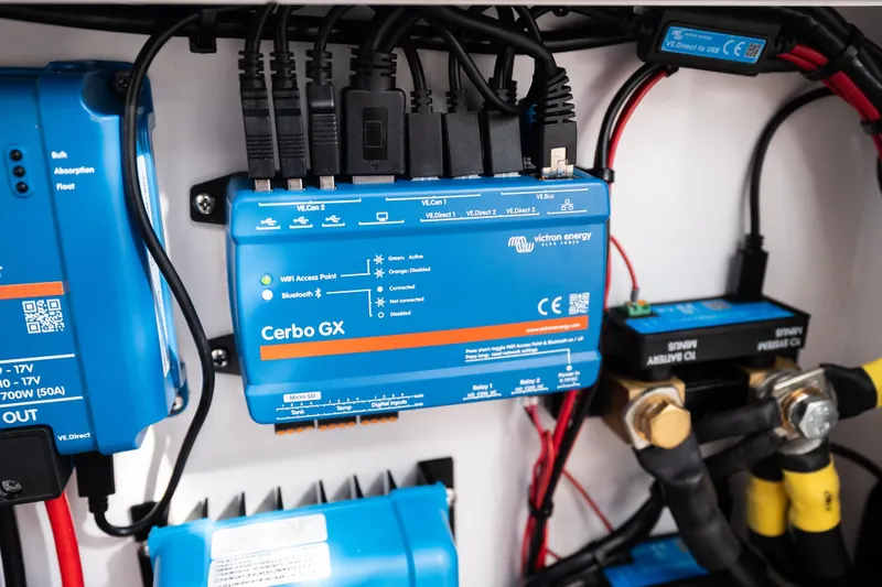 Slide: The Image of Victron Energy Cerbo GX system in 2019 Mag Bay 33 CC boat. - 51