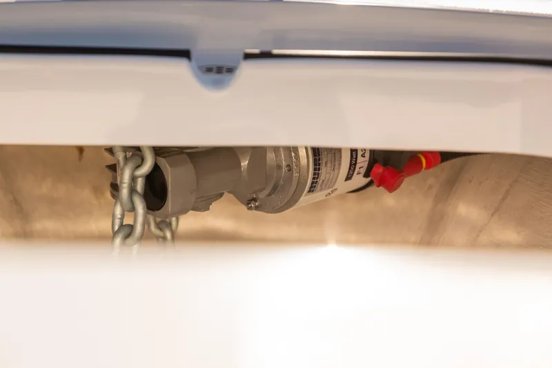 Slide: The Image of 2019 Mag Bay 33 CC boat component with chain and filter detail. - 60