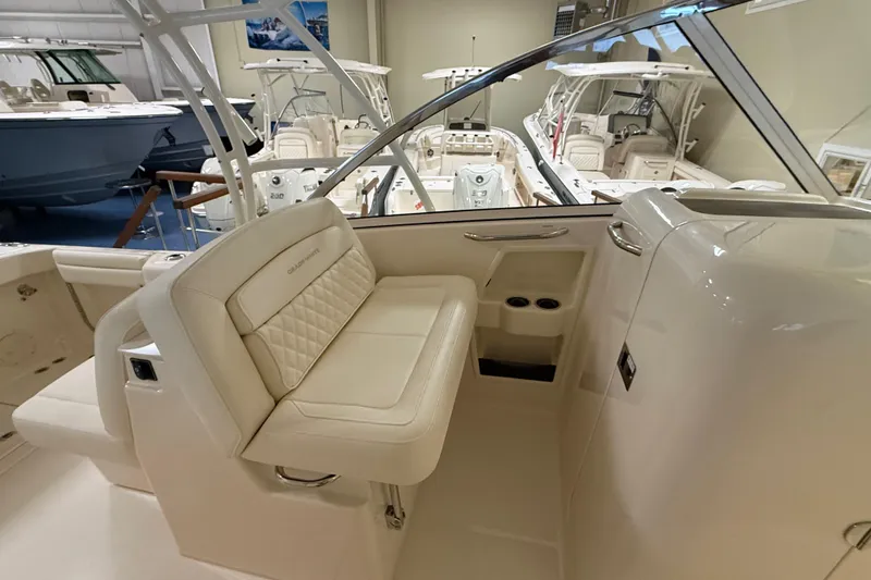 Slide: The Image of Interior of Grady-White Freedom 285 boat, model year 2026. - 16