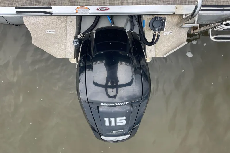 Slide: The Image of Mercury 115 outboard motor on 2023 Cypress Cay Seabreeze 232 pontoon boat. - 7