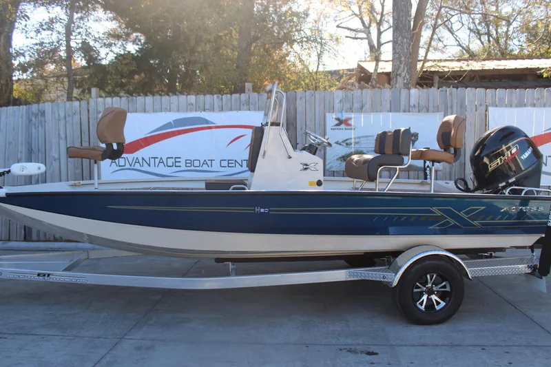 The Image of 2026 Xpress H20B Bay boat on trailer at Advantage Boat Center. - 1