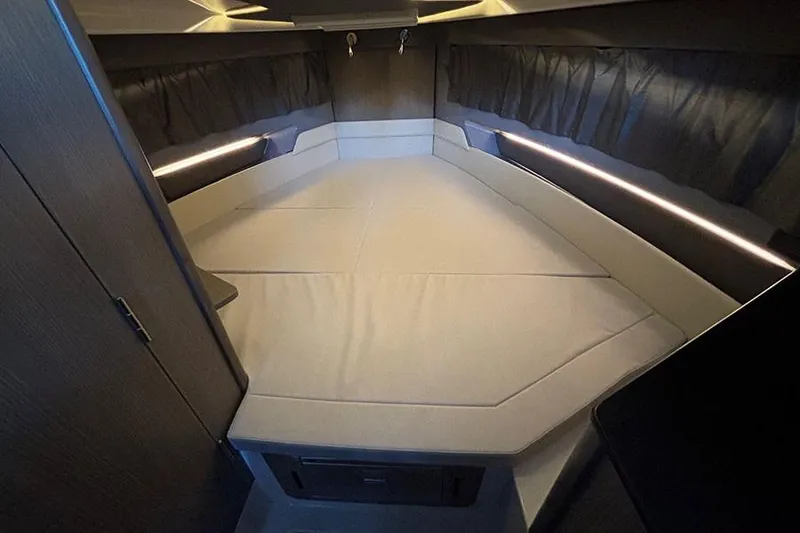 Slide: The Image of Luxurious interior cabin of 2026 Navan S30 with modern lighting and comfortable bedding. - 17