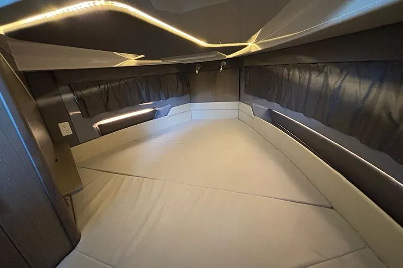 Slide: The Image of 2026 Navan S30 interior cabin with modern lighting and sleek design. - 18