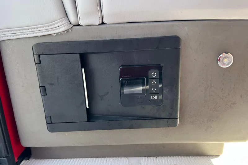 Slide: The Image of Control panel on 2026 Hurricane FunDeck 2260 REF OB boat interior. - 23