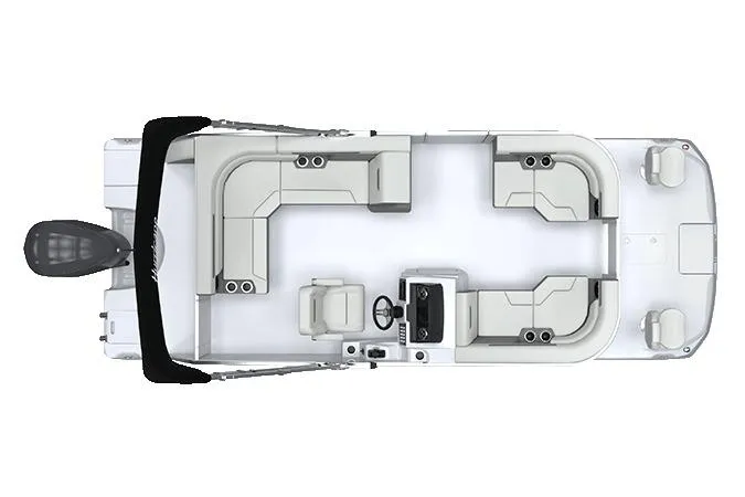 Slide: The Image of Manufacturer Provided Image: Top view of 2026 Hurricane FunDeck 2260 REF OB boat layout. - 24