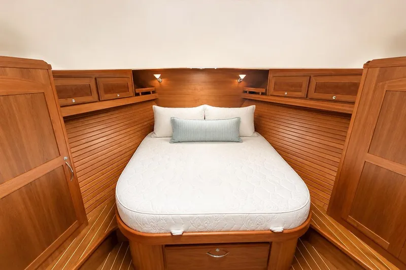 Slide: The Image of Luxurious wooden cabin interior of 2013 Sabre 48 Salon Express yacht. - 13