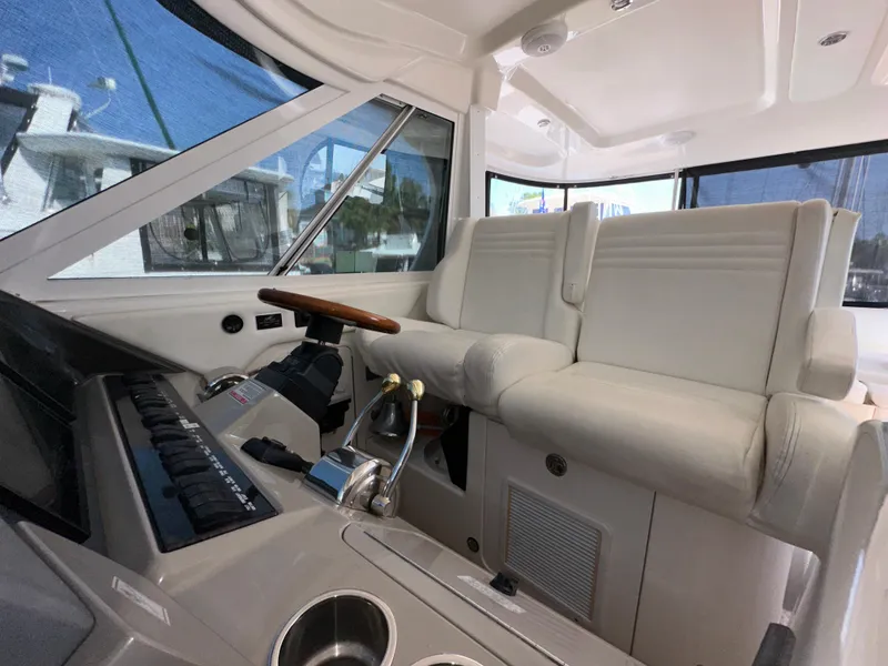 Slide: The Image of Luxurious interior of 2007 Sea Ray 40 Motor Yacht with plush seating and elegant design. - 25